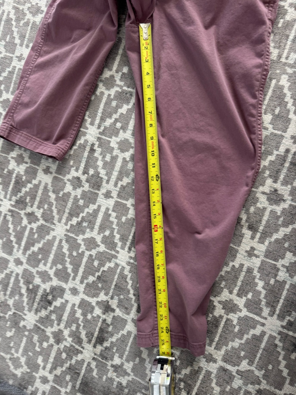 Old Navy Dusty Mauve OG Chino Pants High-Waisted OGC Chino Tapered Straight Pant - Picture 7 of 13